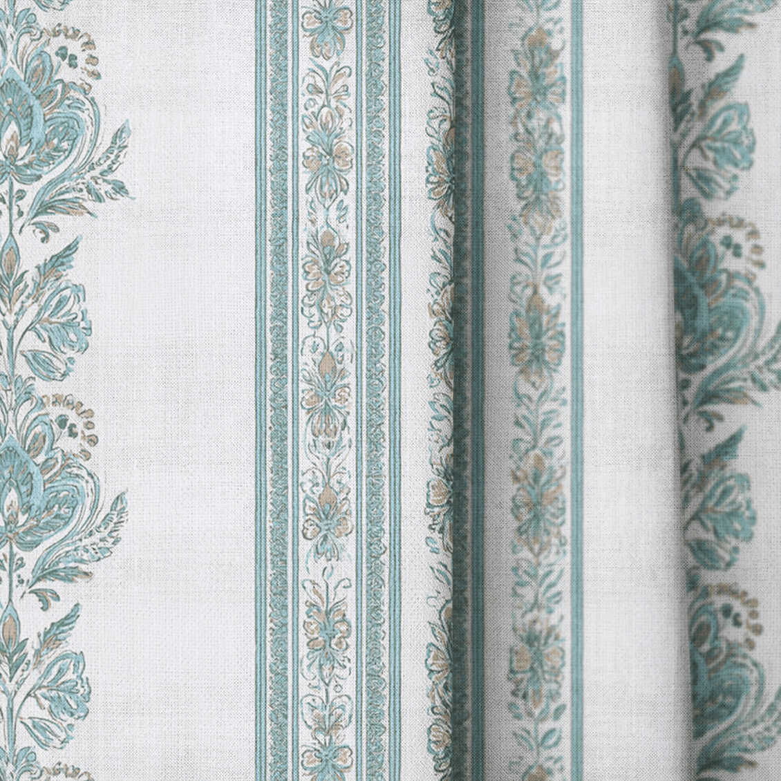 Heirloom Jade - Curtain Panel - The Drapery