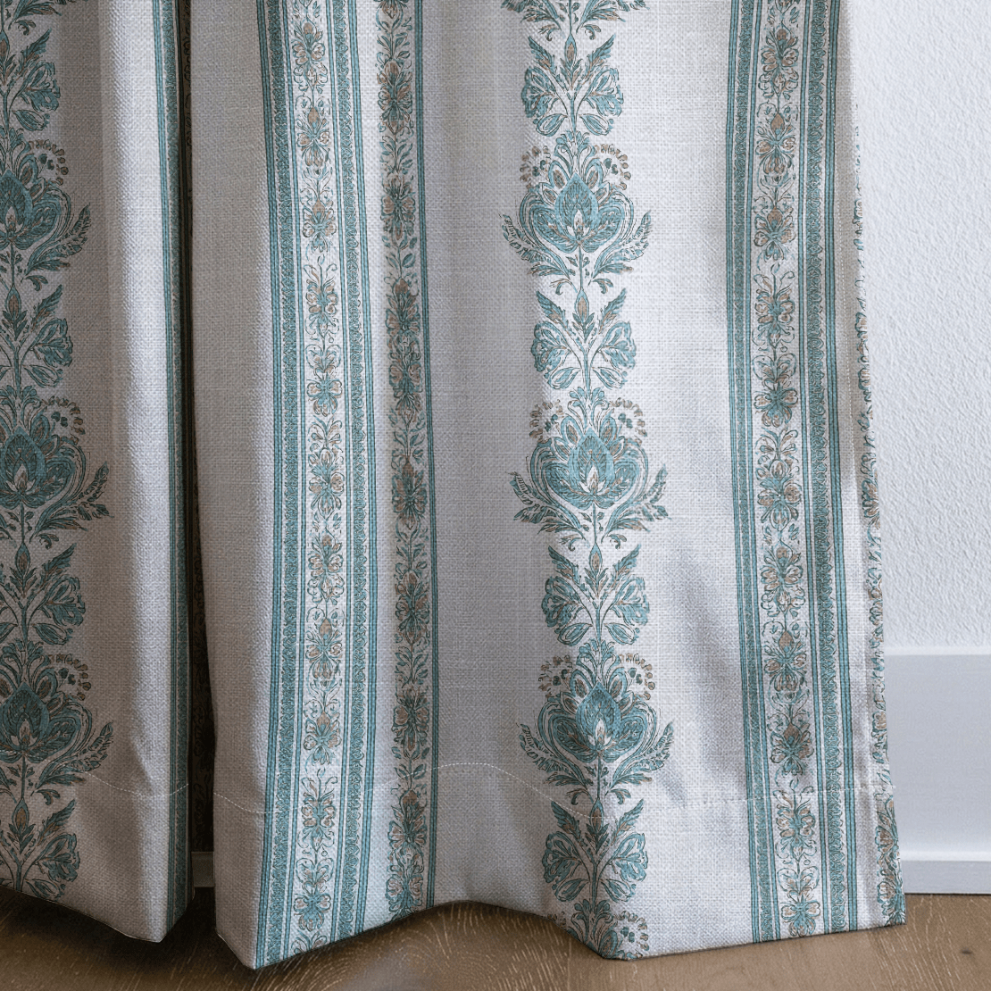 Heirloom Jade - Curtain Panel - The Drapery
