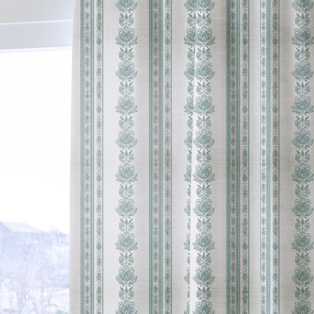 Heirloom Jade - Curtain Panel - The Drapery