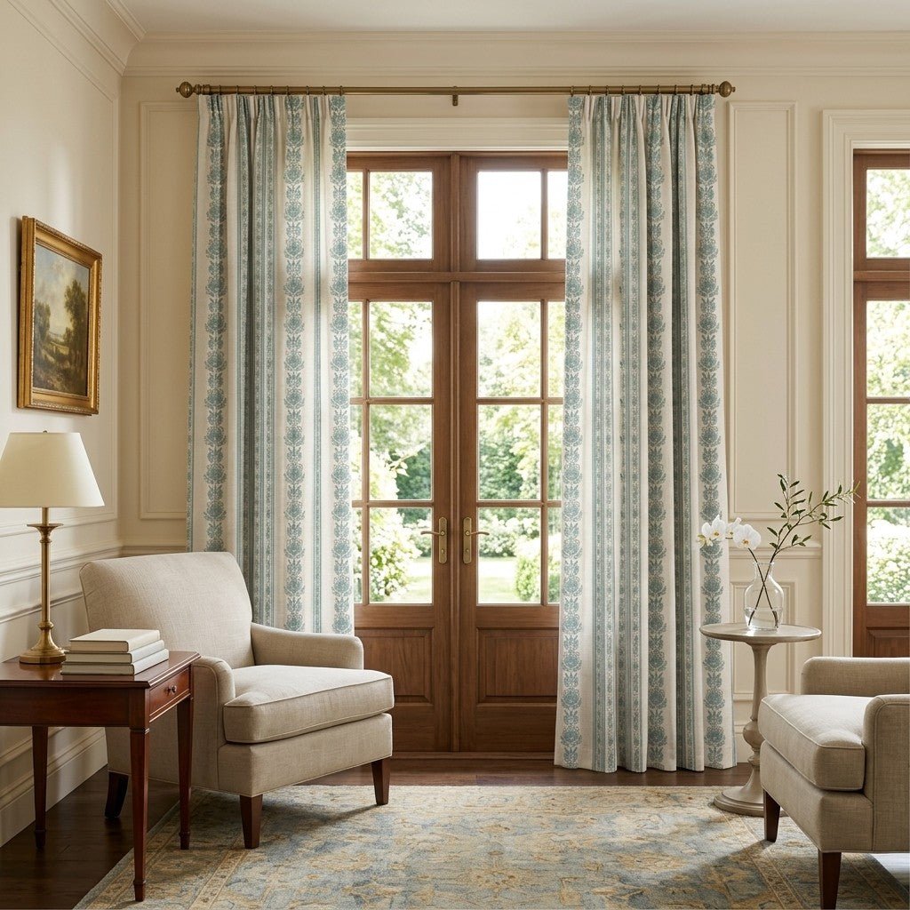 Heirloom Jade - Curtain Panel - The Drapery