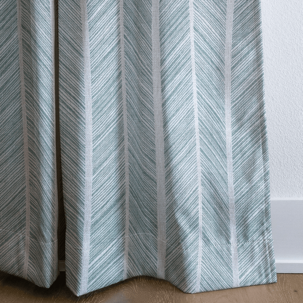 Herringbone Harbor - Curtain Panel - The Drapery