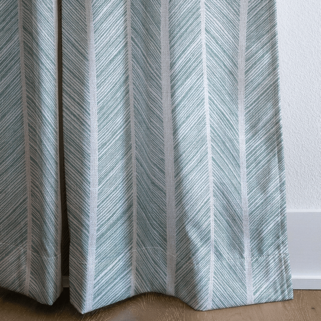 Herringbone Harbor - Curtain Panel - The Drapery