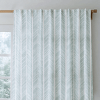 Herringbone Harbor - Curtain Panel - The Drapery