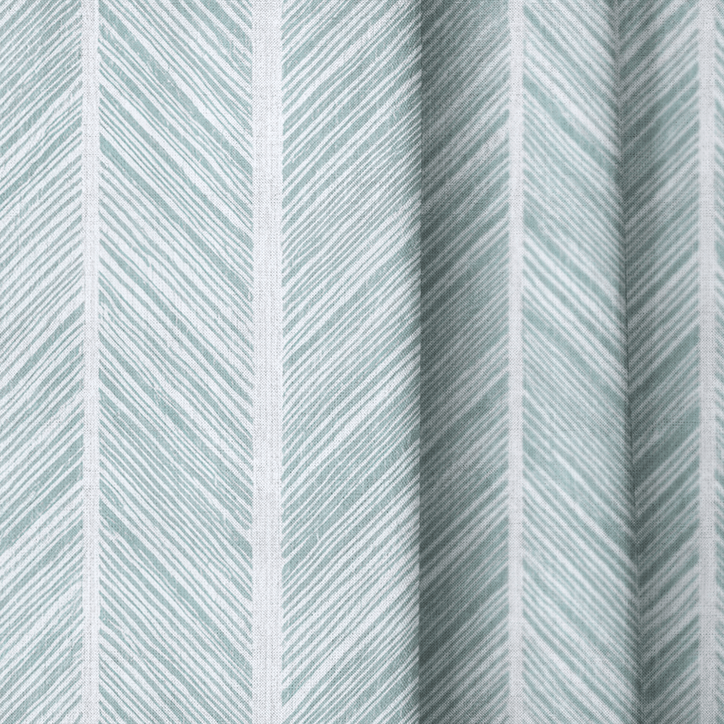 Herringbone Harbor - Curtain Panel - The Drapery