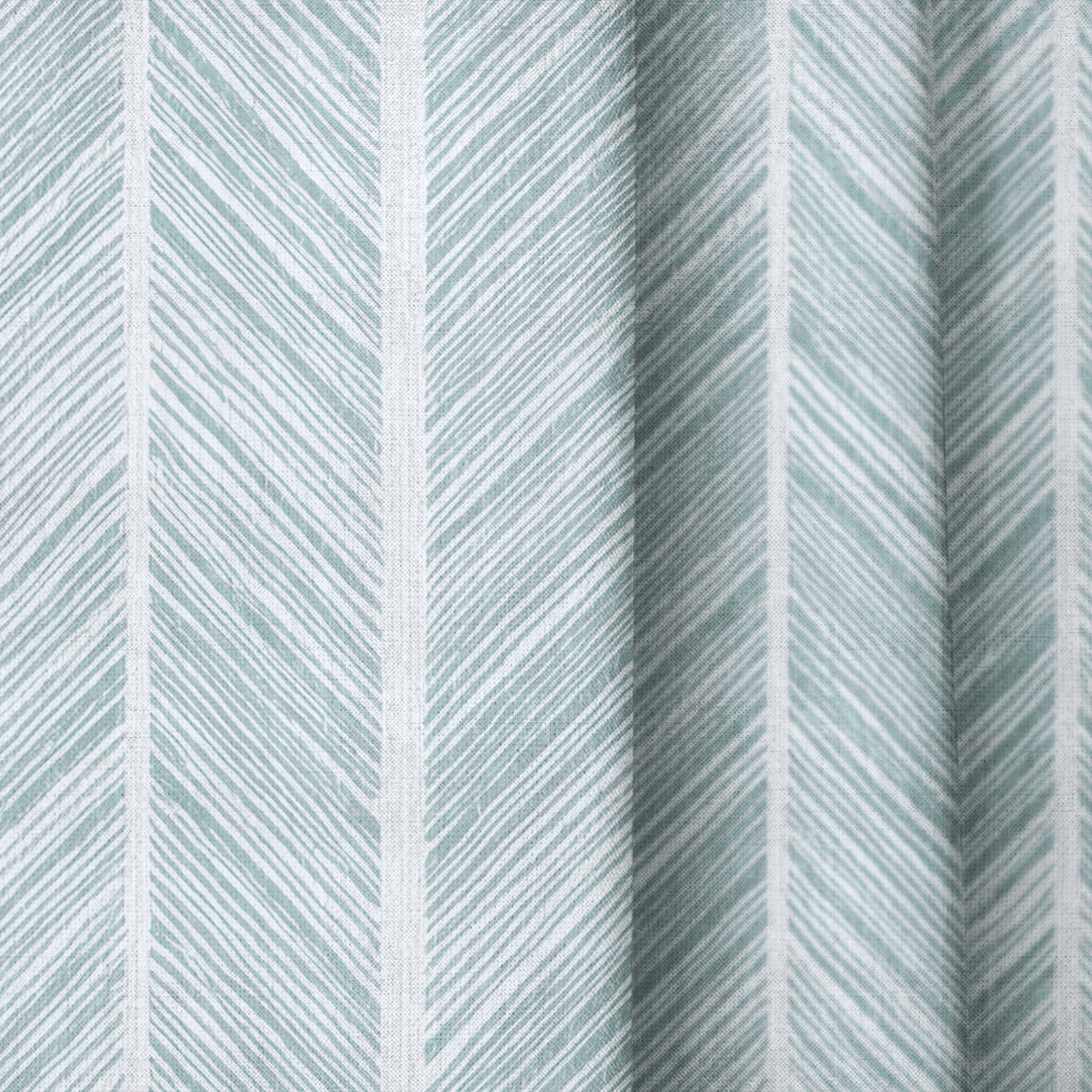 Herringbone Harbor - Curtain Panel - The Drapery