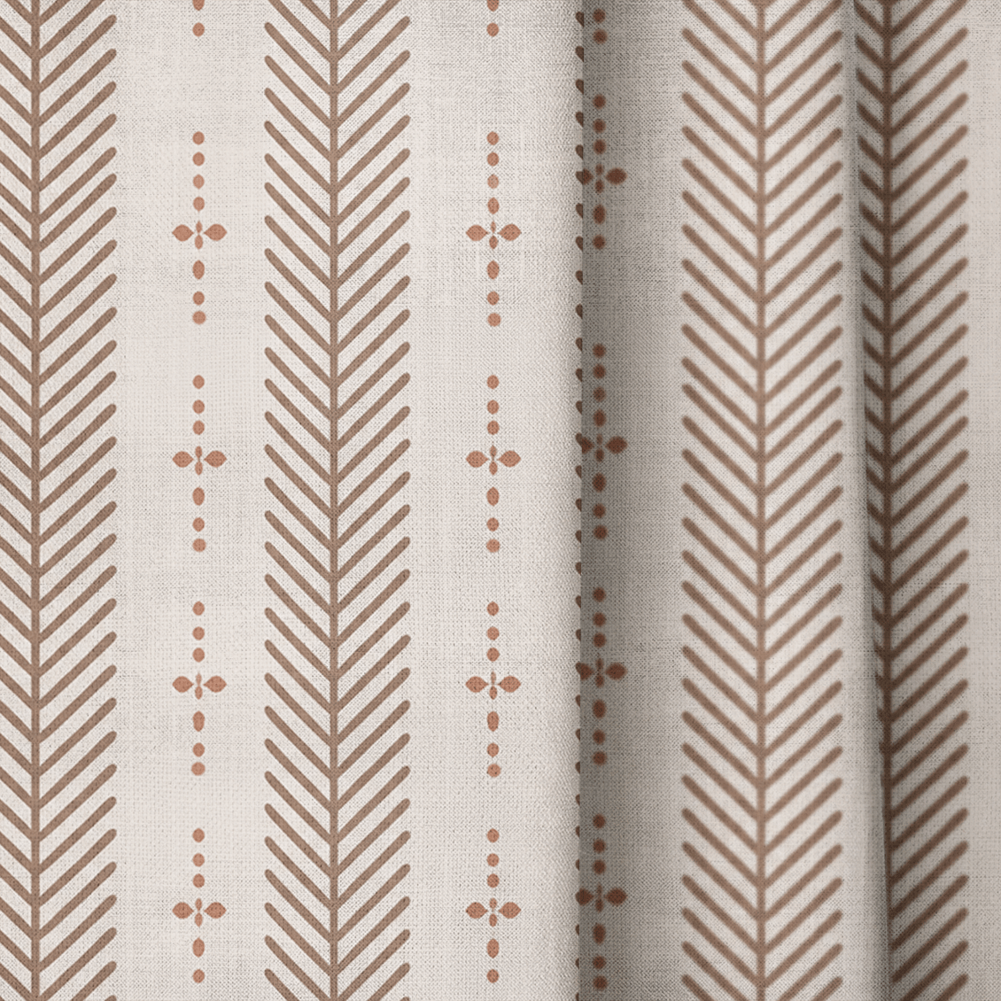 Herringbone Row - Curtain Panel - The Drapery