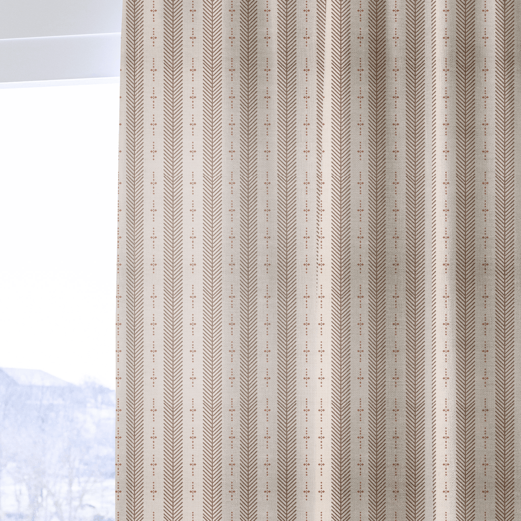 Herringbone Row - Curtain Panel - The Drapery