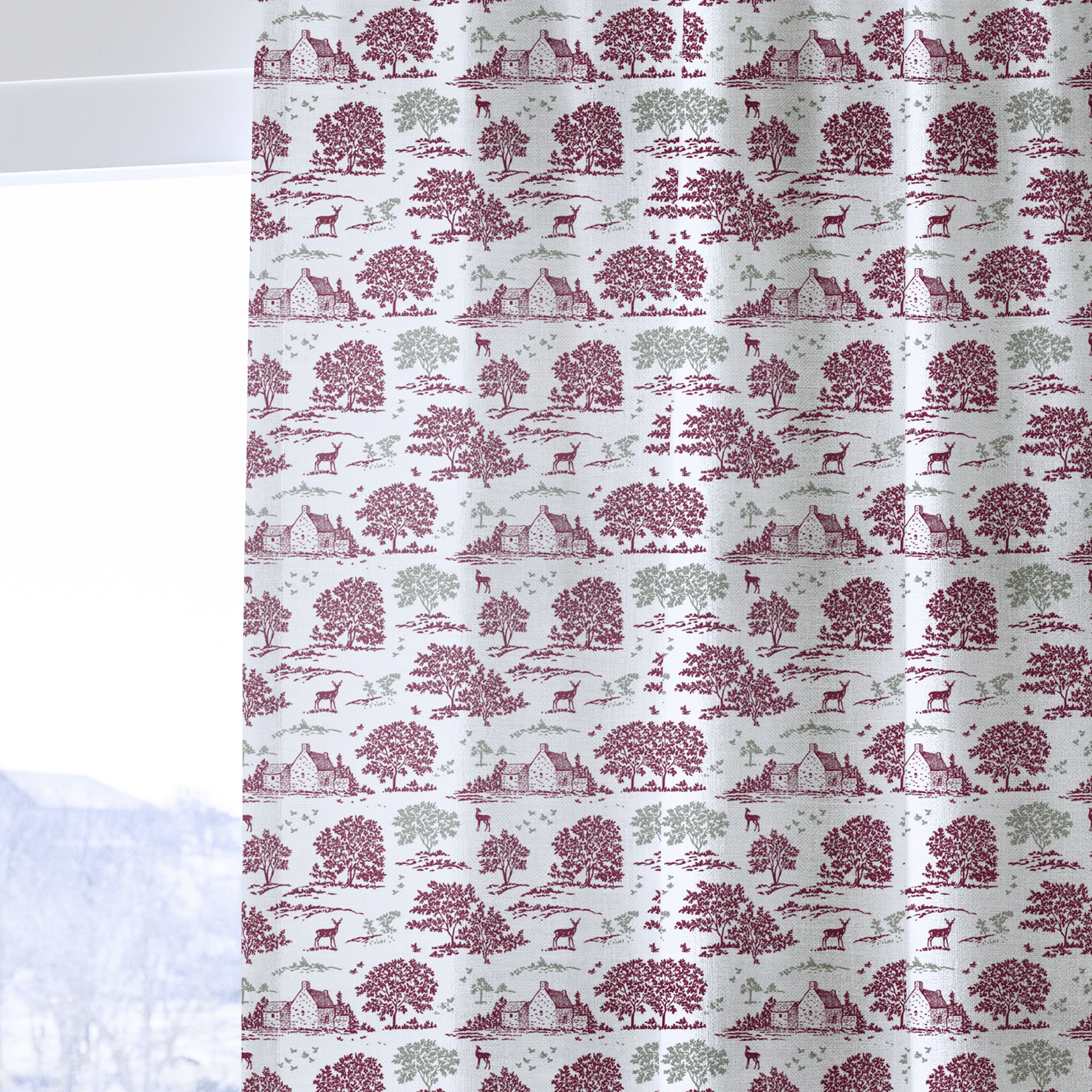 Holliday Toile - Curtain Panel - The Drapery