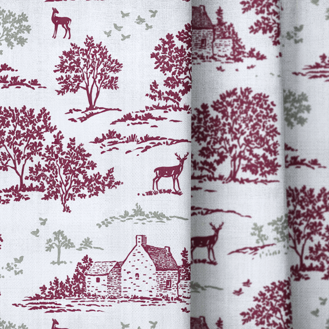 Holliday Toile - Curtain Panel - The Drapery