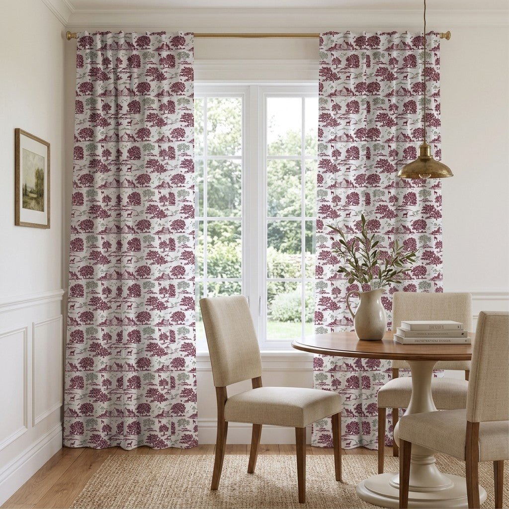 Holliday Toile - Curtain Panel - The Drapery
