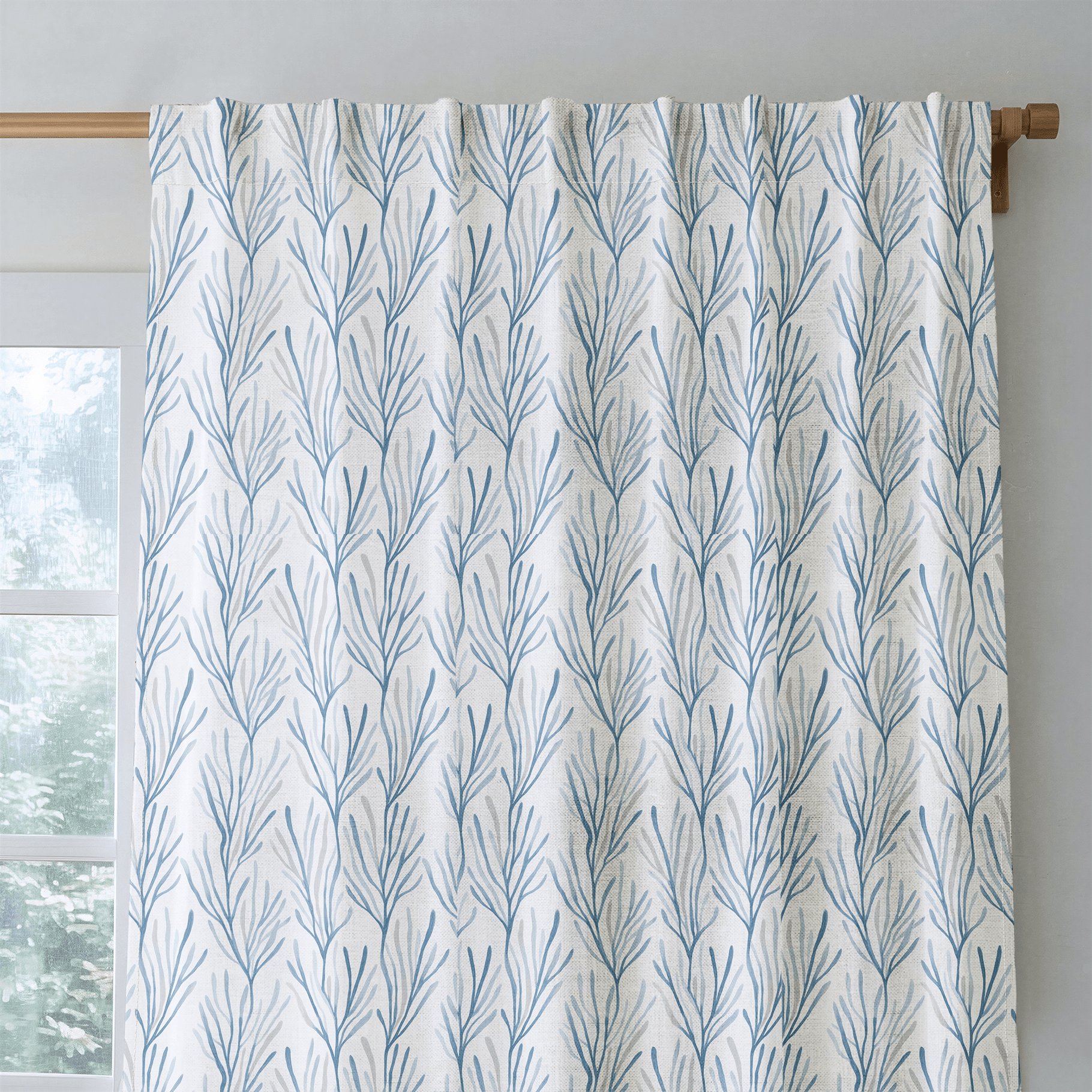 Holly Blue - Curtain Panel - The Drapery