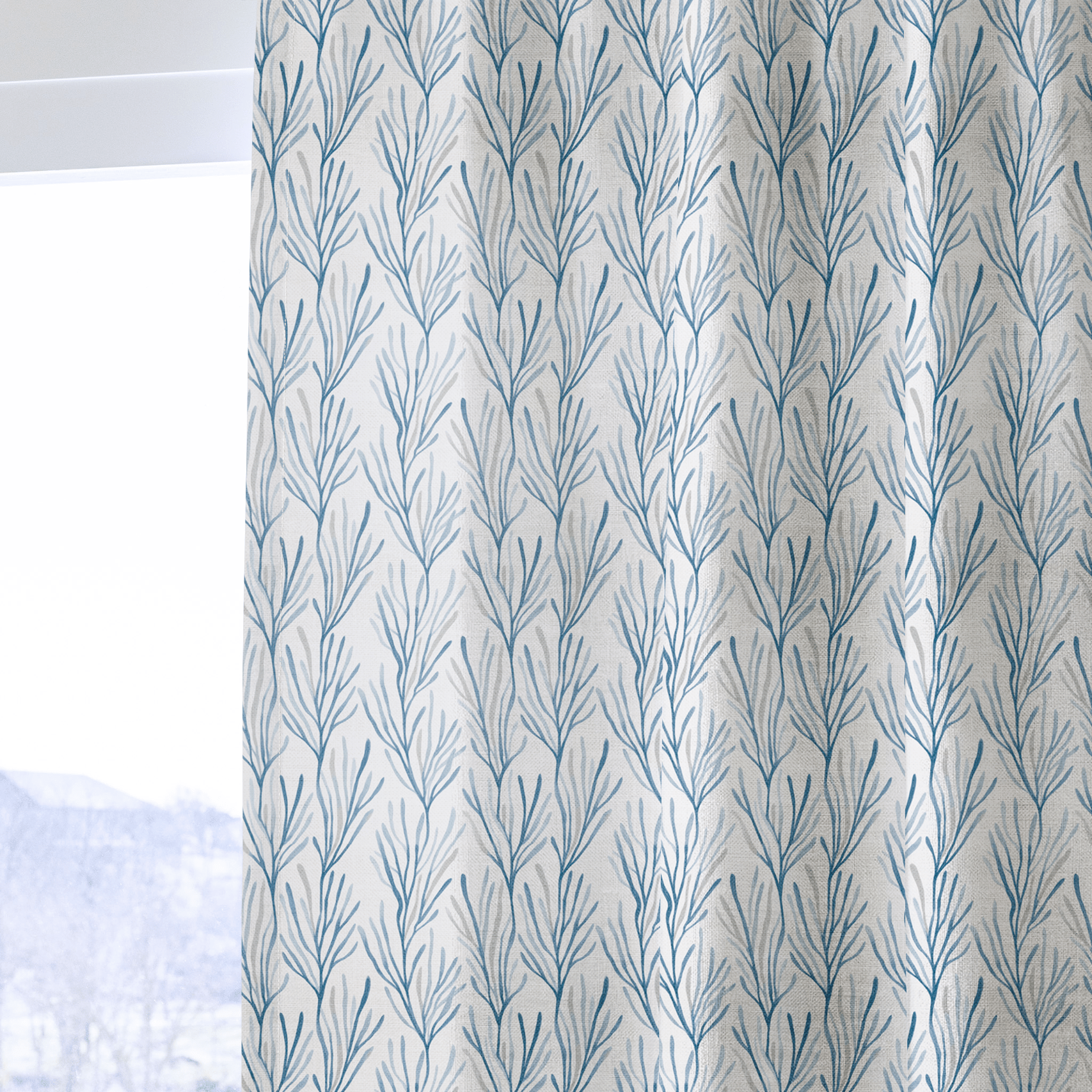 Holly Blue - Curtain Panel - The Drapery