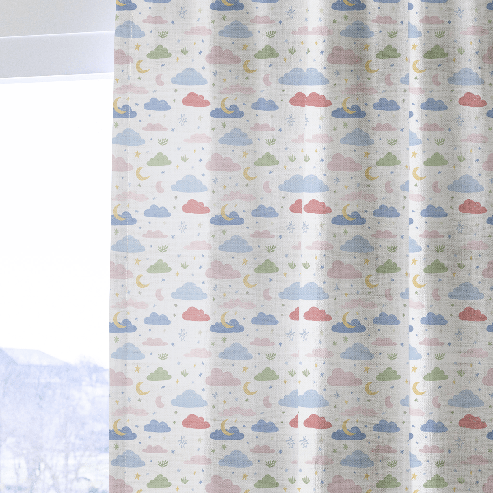 Hopeful Crescent - Curtain Panel - The Drapery