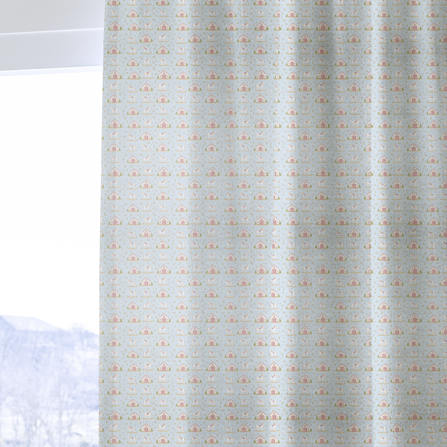 Horse Stables - Curtain Panel - The Drapery