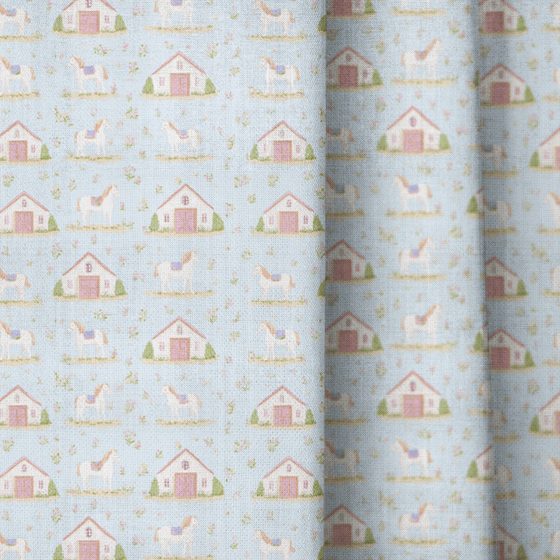 Horse Stables - Curtain Panel - The Drapery