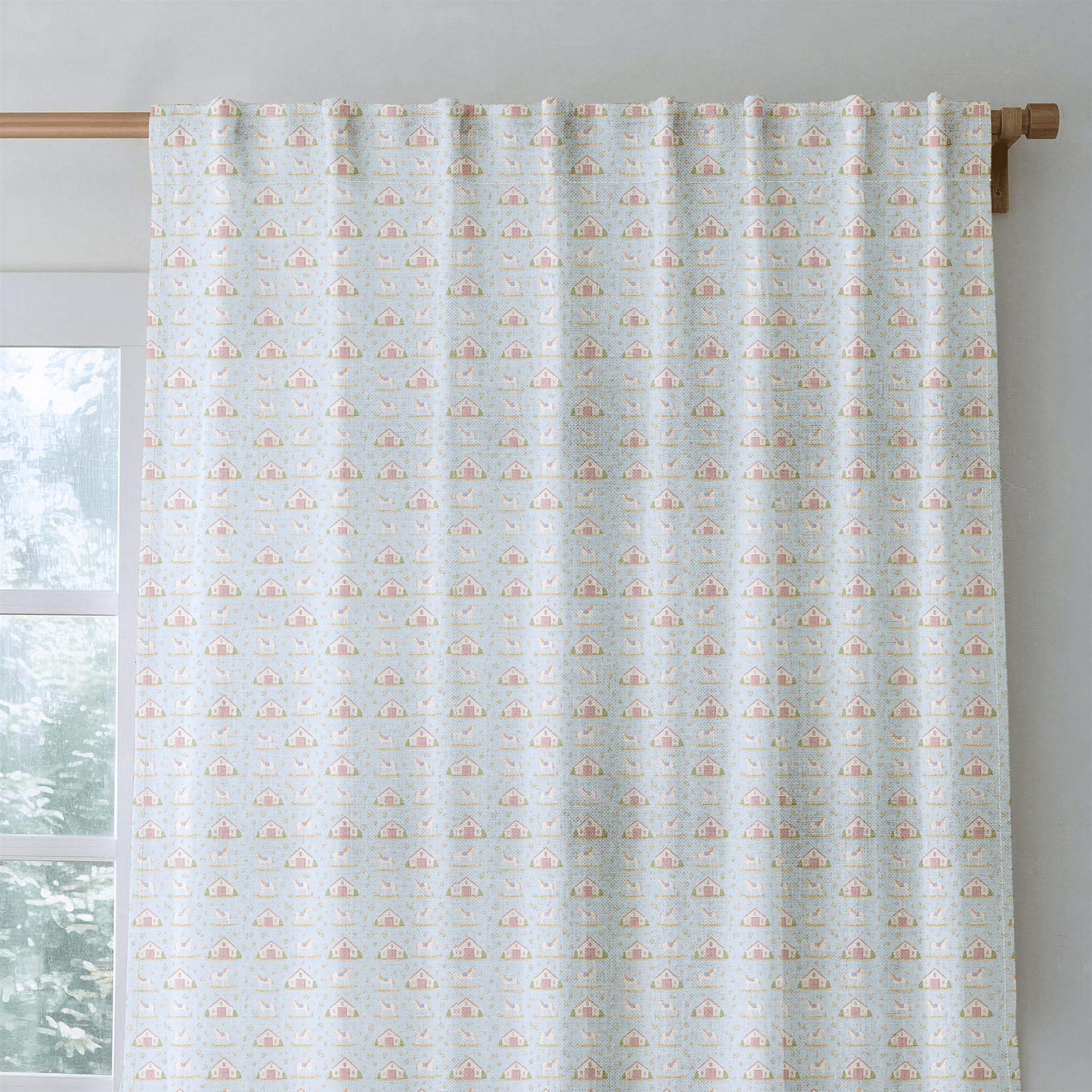 Horse Stables - Curtain Panel - The Drapery