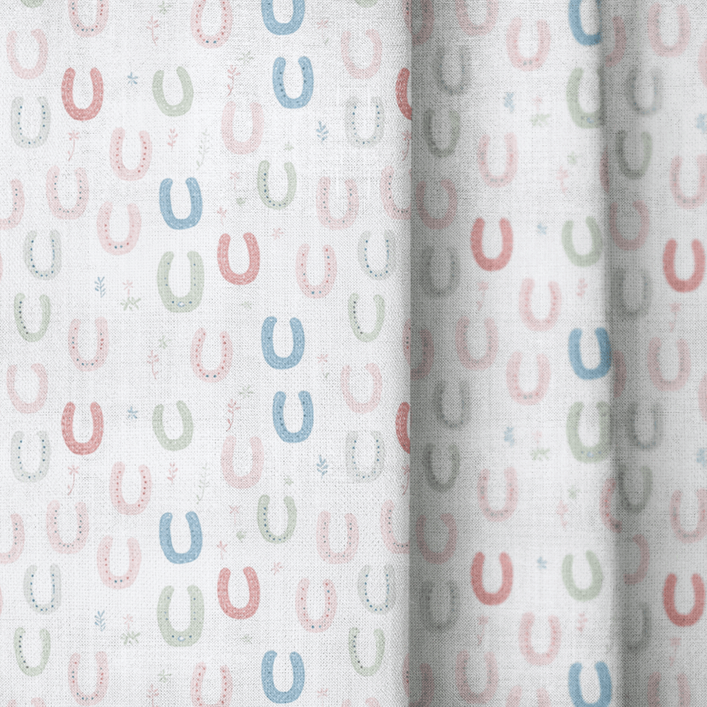 Horseshoes - Curtain Panel - The Drapery
