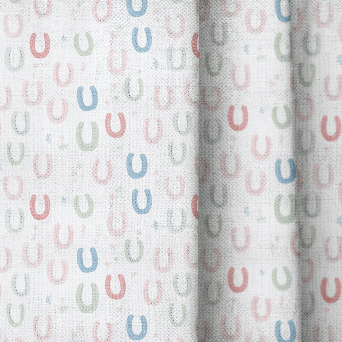 Horseshoes - Curtain Panel - The Drapery