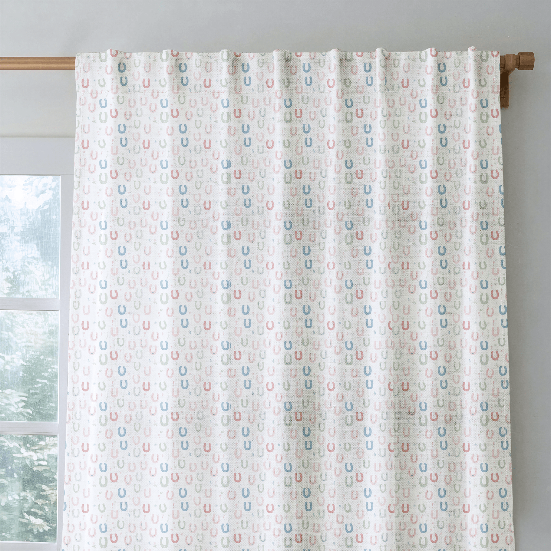 Horseshoes - Curtain Panel - The Drapery