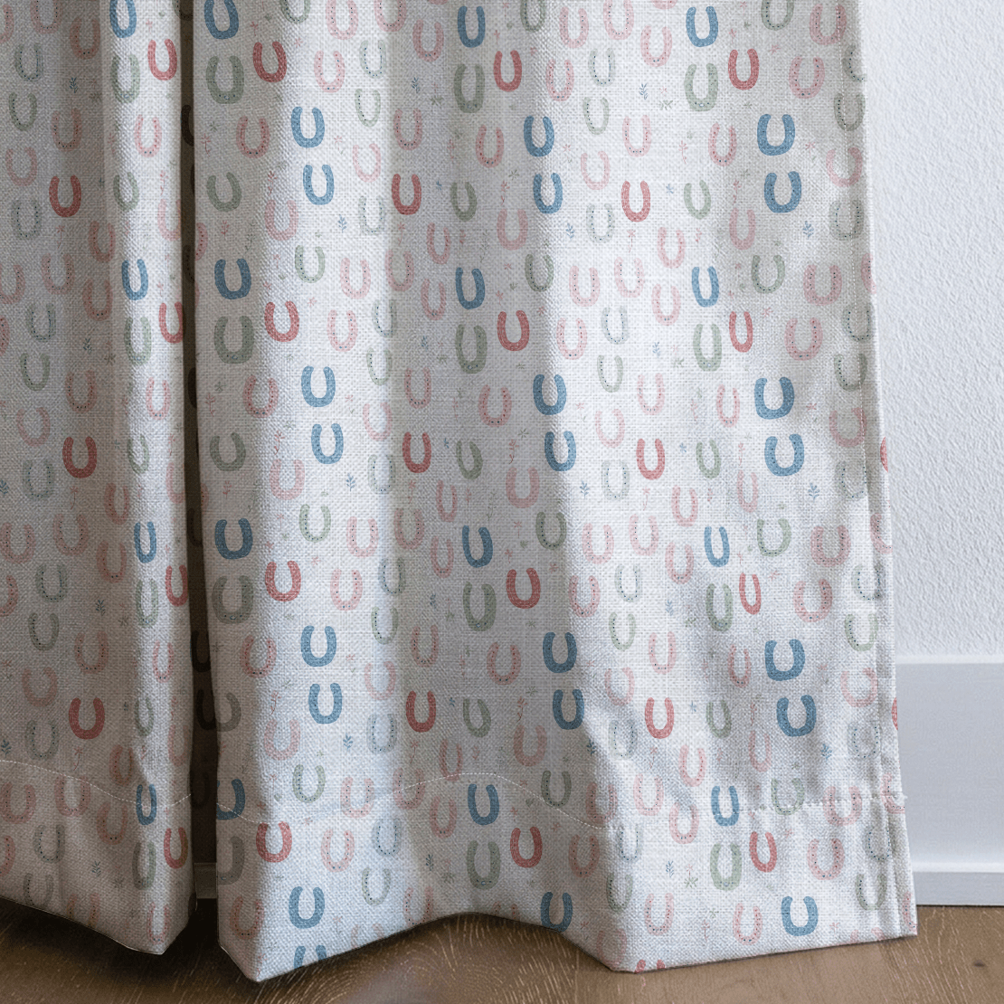 Horseshoes - Curtain Panel - The Drapery