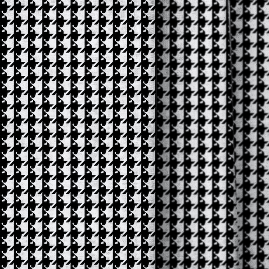 Houndstooth Classic - Curtain Panel - The Drapery
