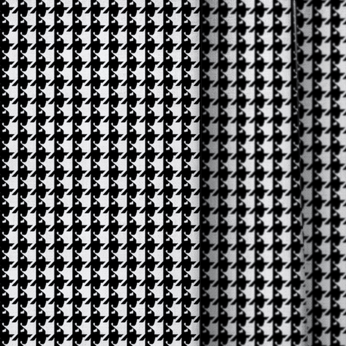 Houndstooth Classic - Curtain Panel - The Drapery