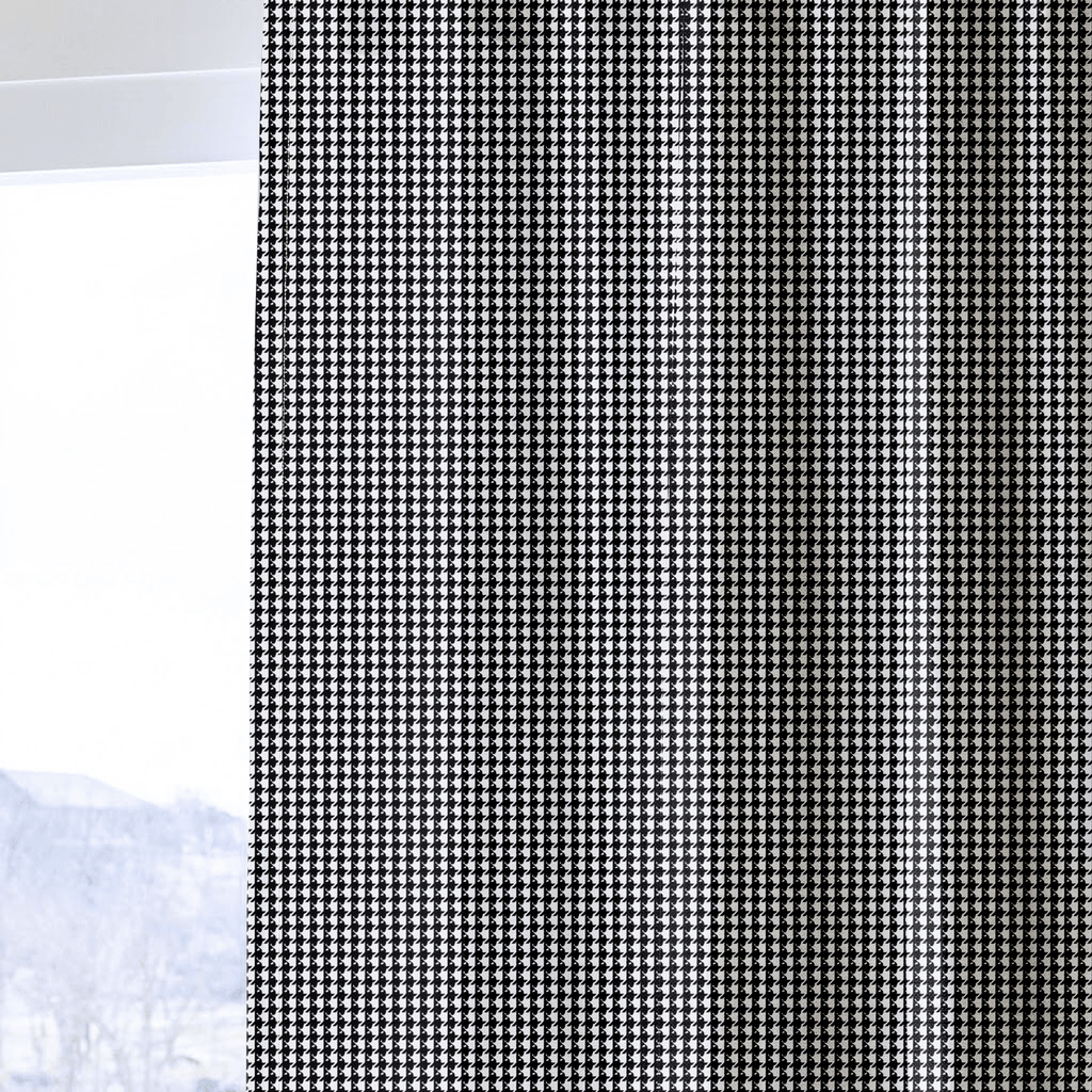 Houndstooth Classic - Curtain Panel - The Drapery