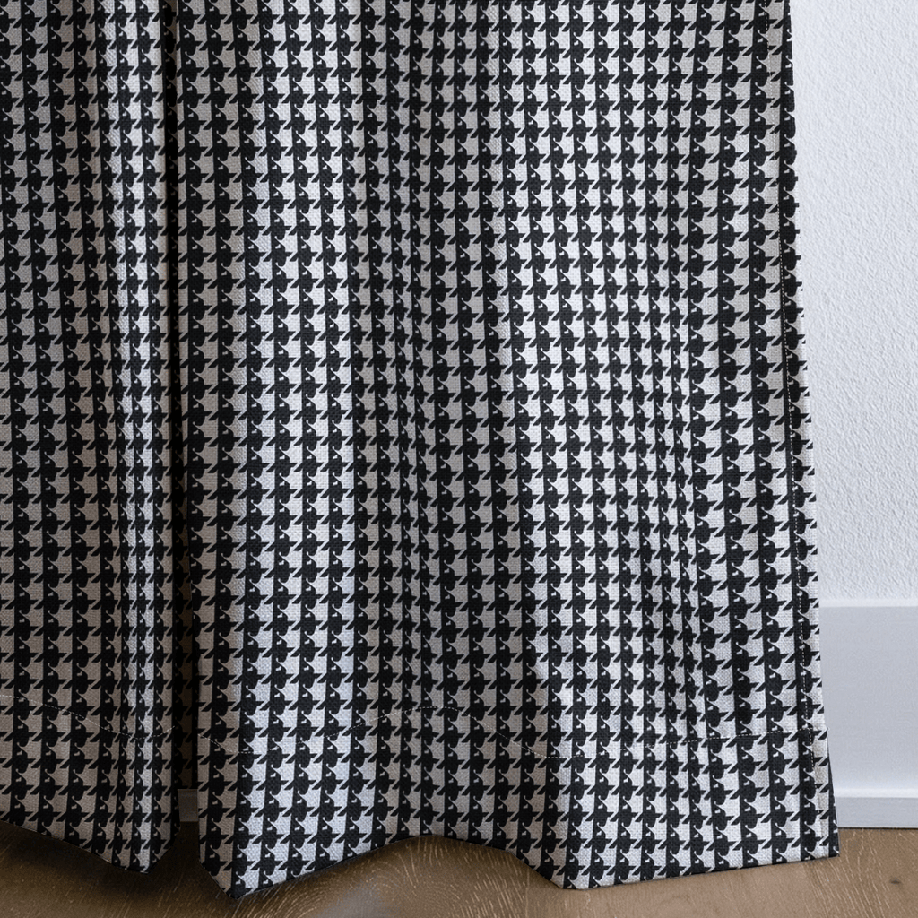 Houndstooth Classic - Curtain Panel - The Drapery