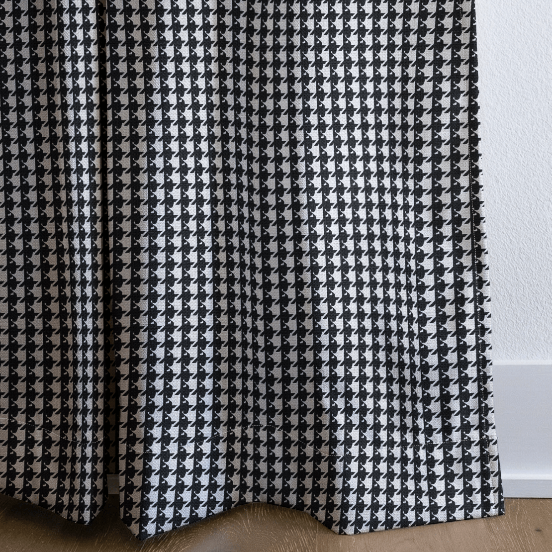 Houndstooth Classic - Curtain Panel - The Drapery
