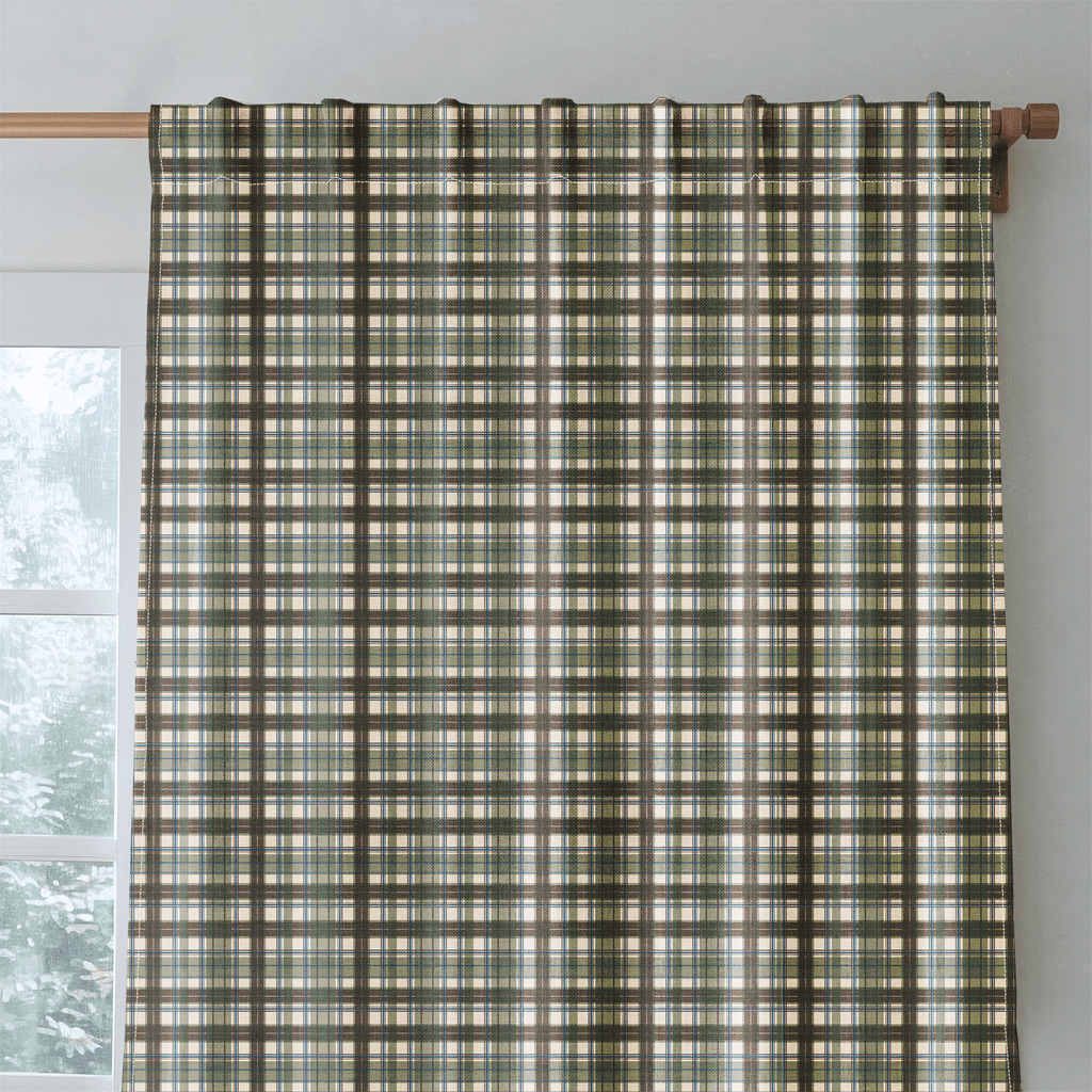 Hunter Tartan Plaid - Curtain Panel - The Drapery