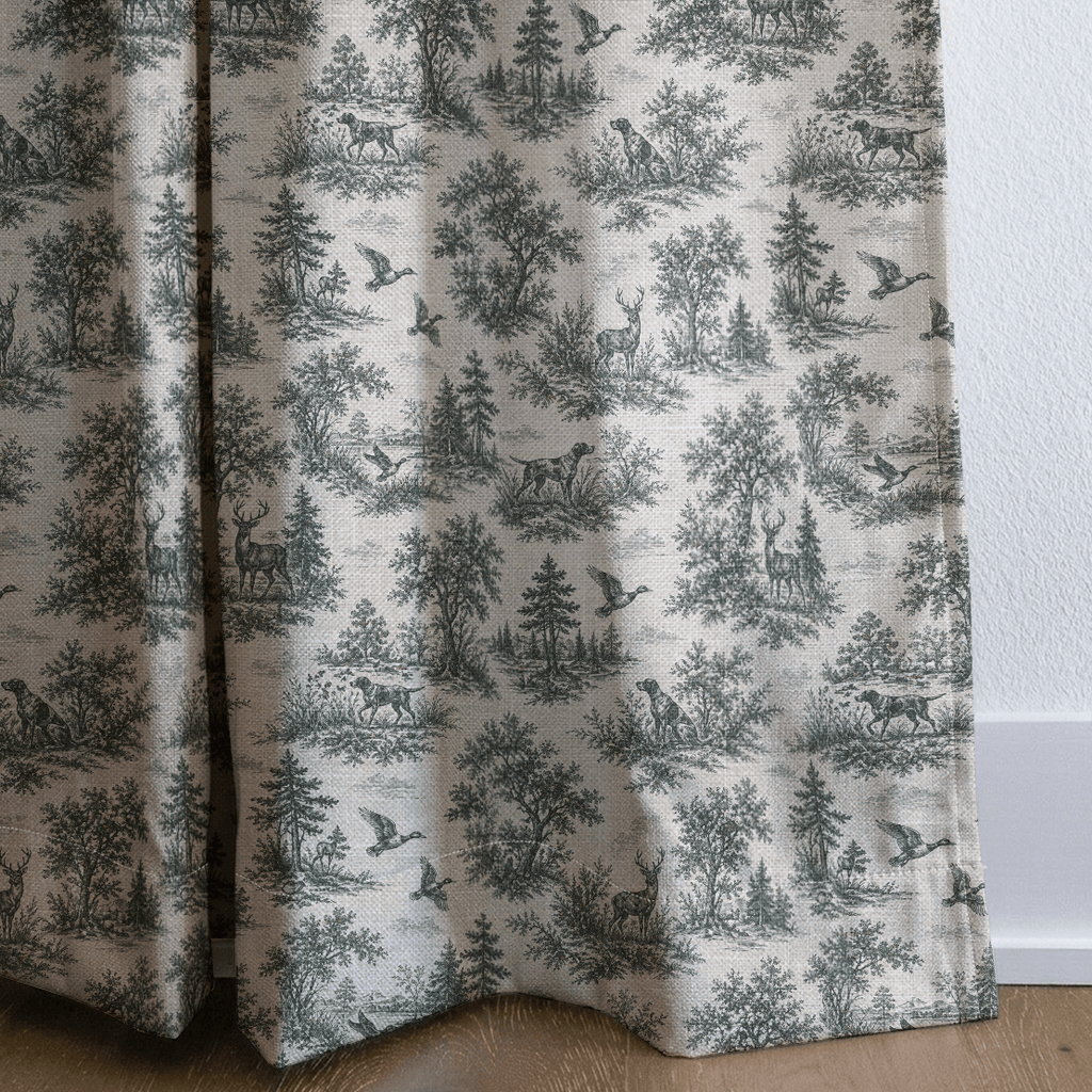 Hunting Toile - Curtain Panel - The Drapery