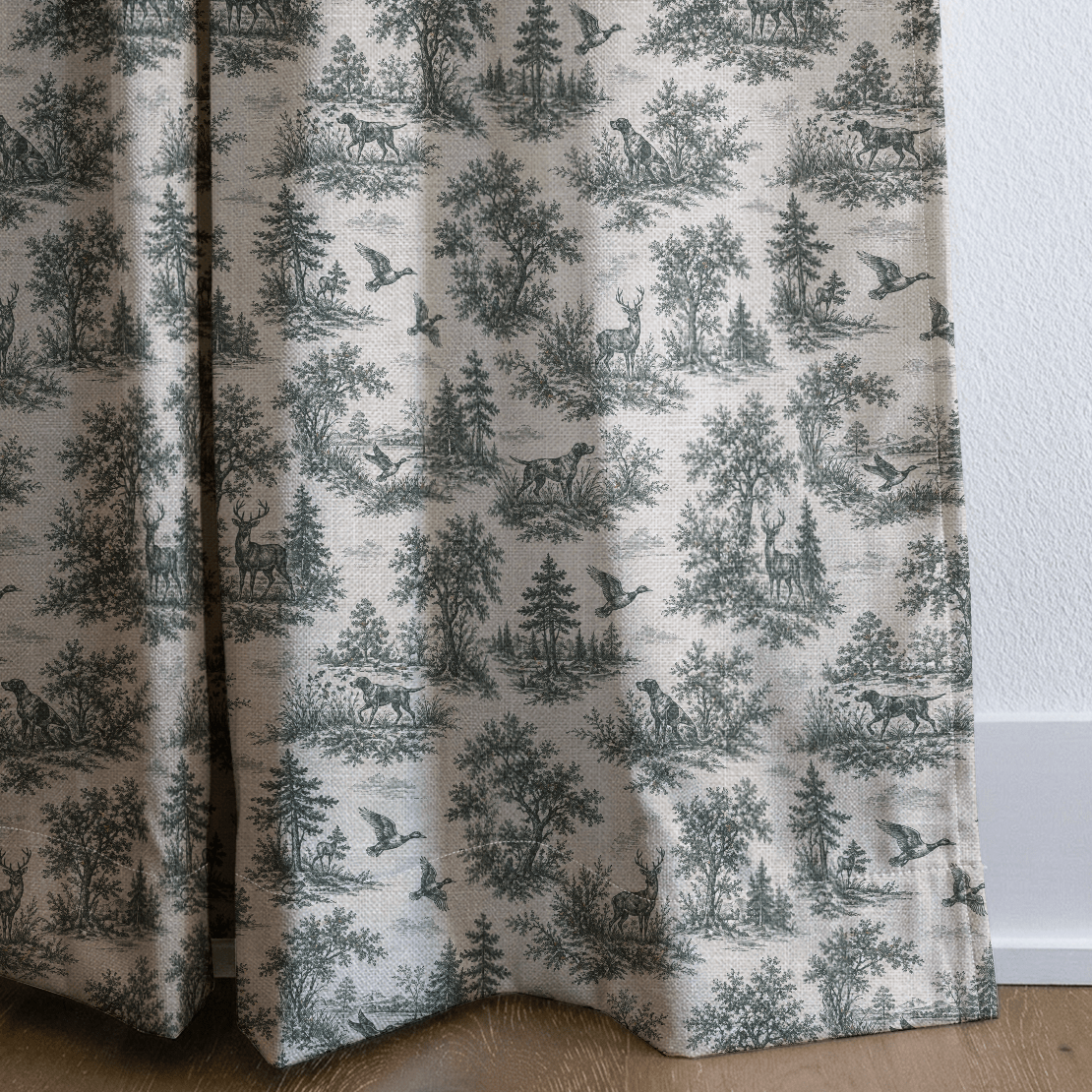 Hunting Toile - Curtain Panel - The Drapery