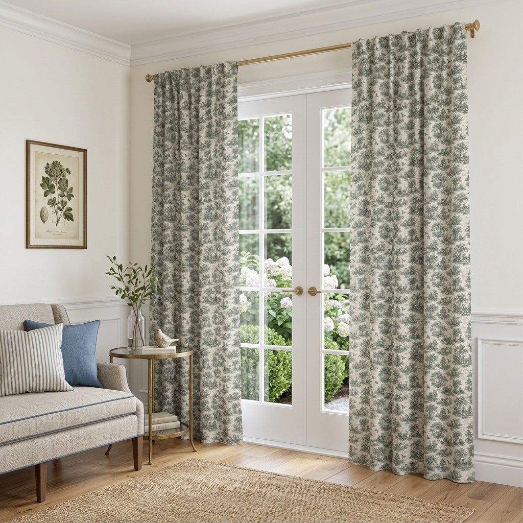 Hunting Toile - Curtain Panel - The Drapery