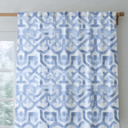 Icy Arabesque - Curtain Panel - The Drapery