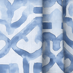 Icy Arabesque - Curtain Panel - The Drapery