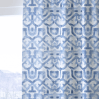 Icy Arabesque - Curtain Panel - The Drapery