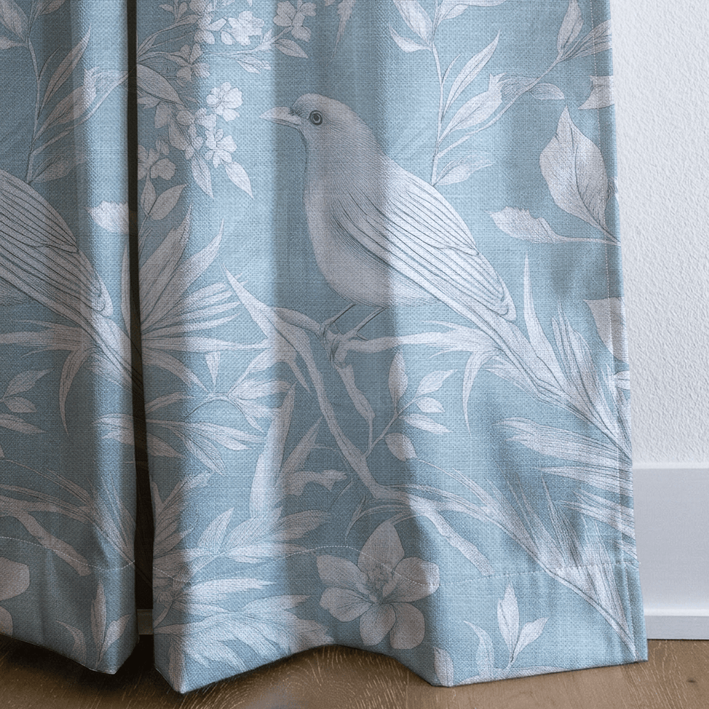 Icy Thistle - Curtain Panel - The Drapery