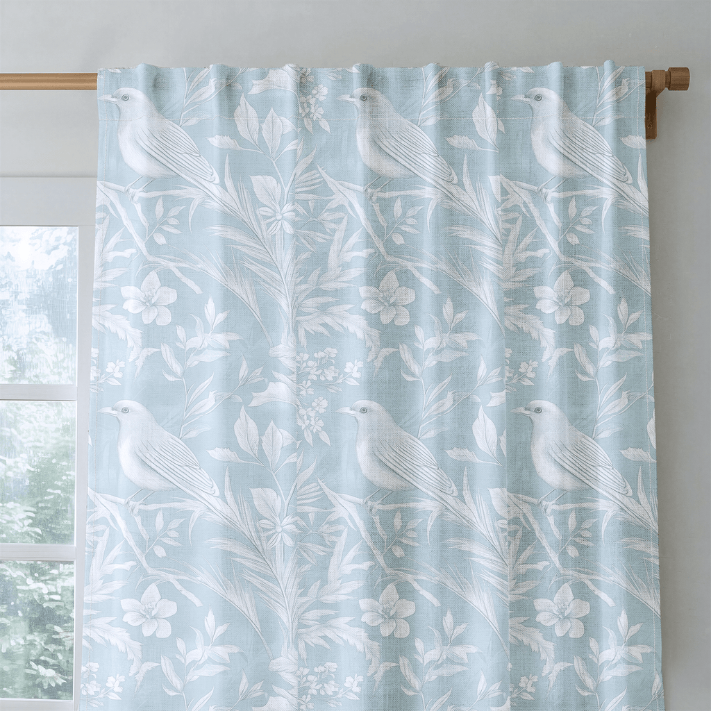 Icy Thistle - Curtain Panel - The Drapery
