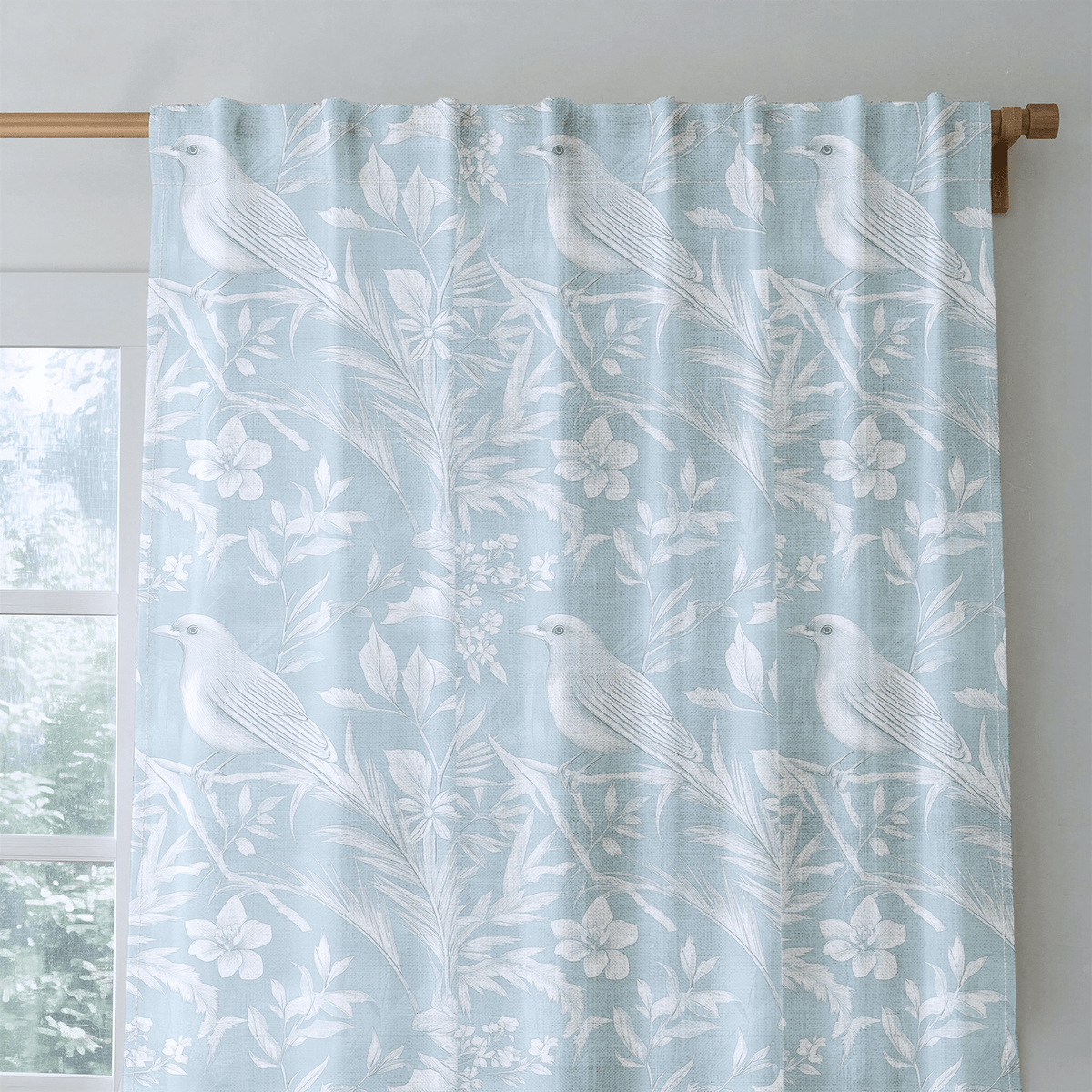 Icy Thistle - Curtain Panel - The Drapery