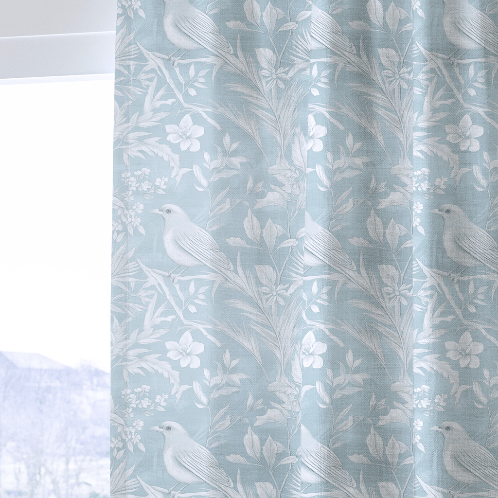 Icy Thistle - Curtain Panel - The Drapery