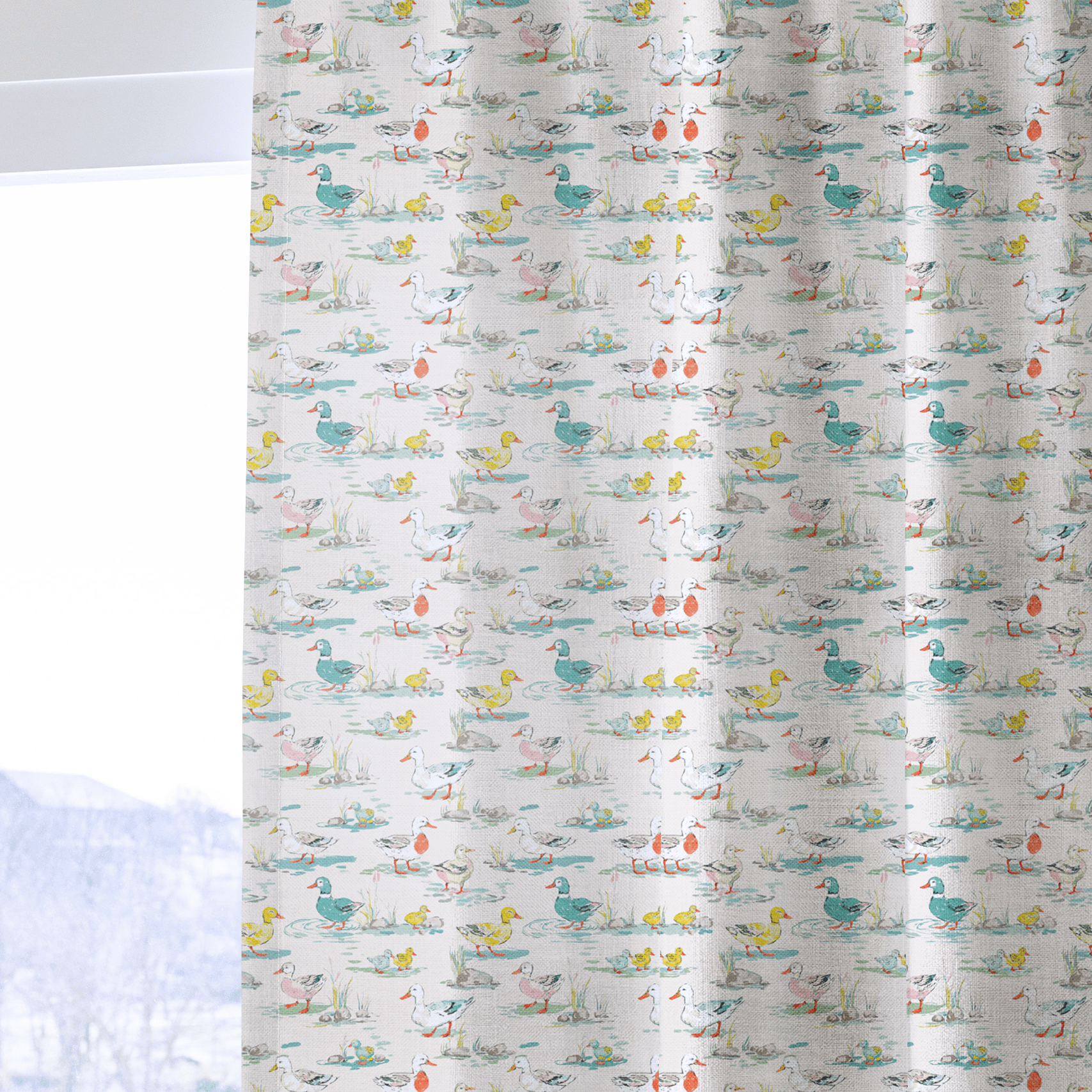 In The Marsh - Curtain Panel - The Drapery