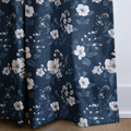 Indigo Blossom - Curtain Panel - The Drapery
