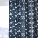 Indigo Blossom - Curtain Panel - The Drapery