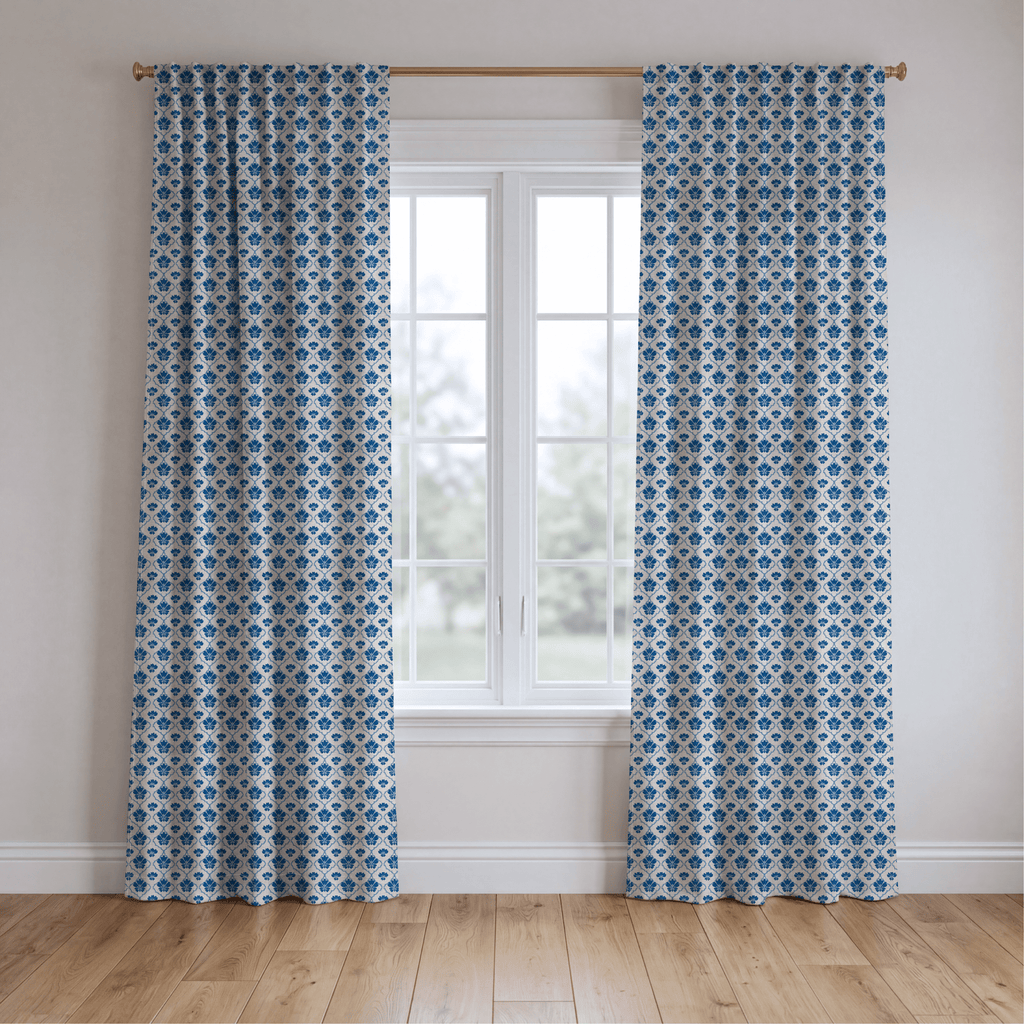 Indigo Haven - Curtain Panel - The Drapery