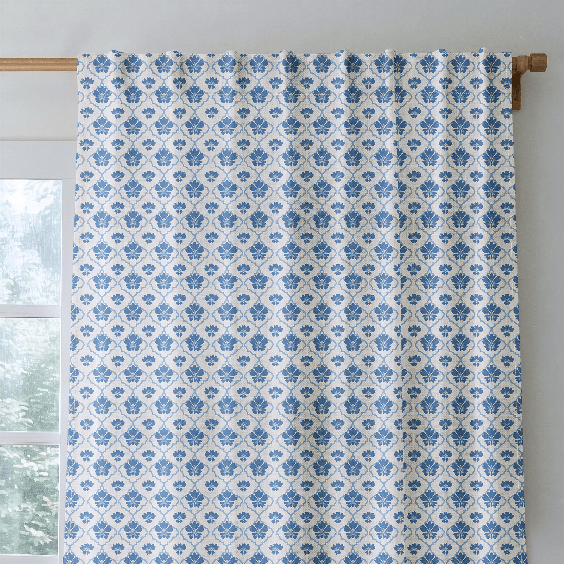 Indigo Haven - Curtain Panel - The Drapery