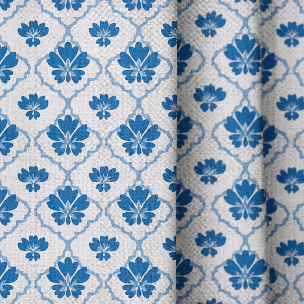 Indigo Haven - Curtain Panel - The Drapery