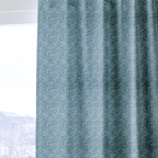 Indigo Sketch Floral - Curtain Panel - The Drapery
