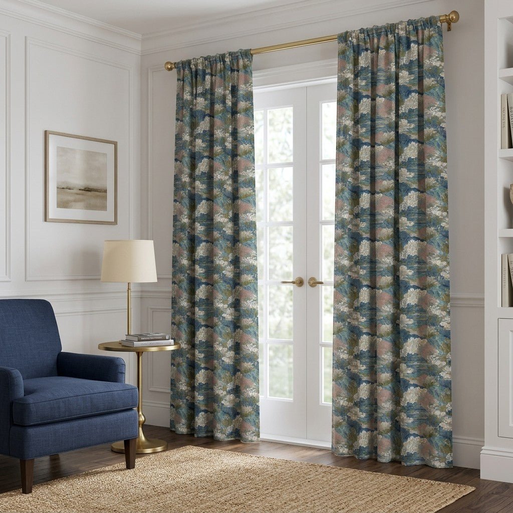 Ink Drops - Curtain Panel - The Drapery