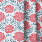 Irma Red - Curtain Panel - The Drapery