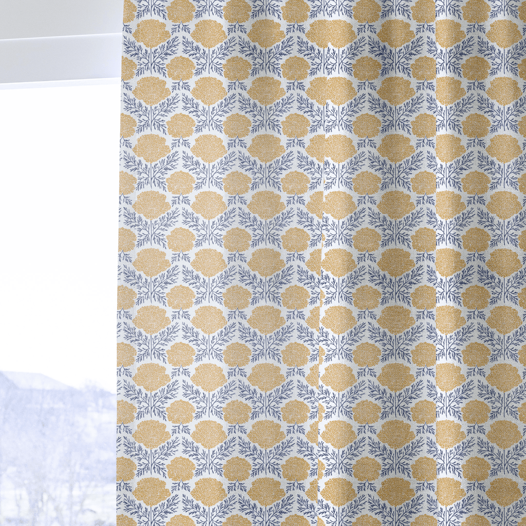 Irma Yellow - Curtain Panel - The Drapery